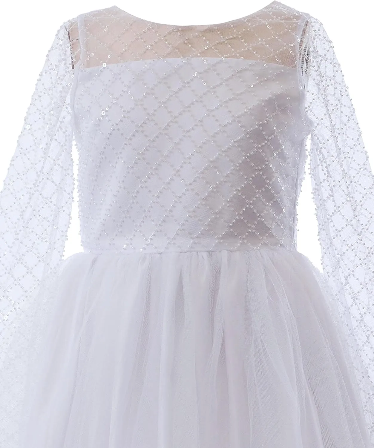 Bonnie Jean Iris & Ivy Girls Size 7-16 White Communion Dress