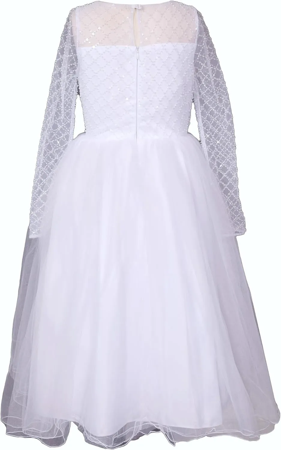 Bonnie Jean Iris & Ivy Girls Size 7-16 White Communion Dress