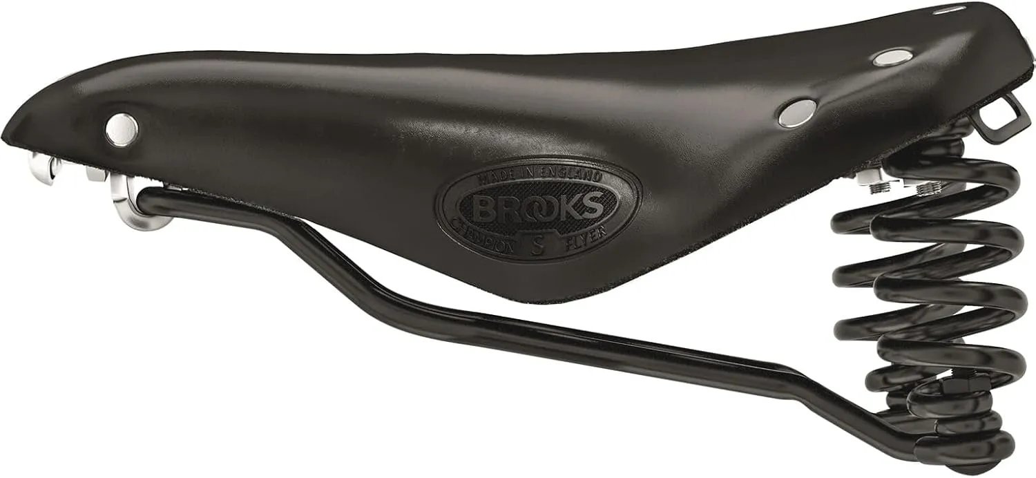 Brooks England Flyer Carved, Touring Leather Bike Saddle