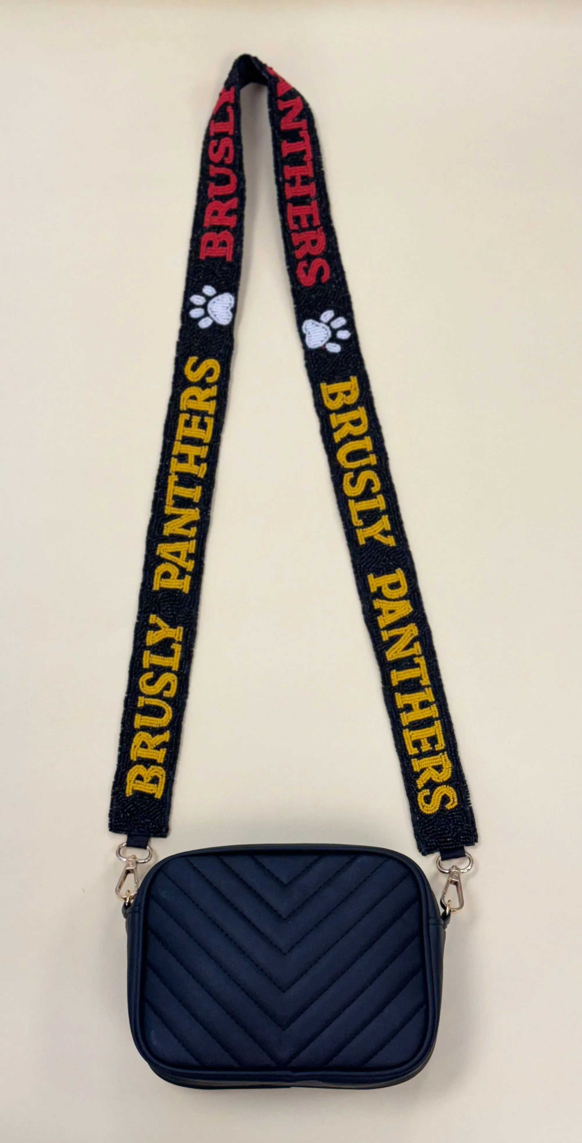 BRUSLY PANTHERS ALUM | Custom Beaded Purse Strap