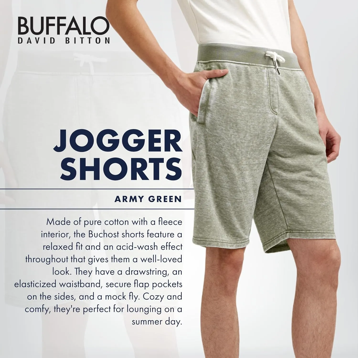 Buffalo David Bitton Men's Jogger Shorts