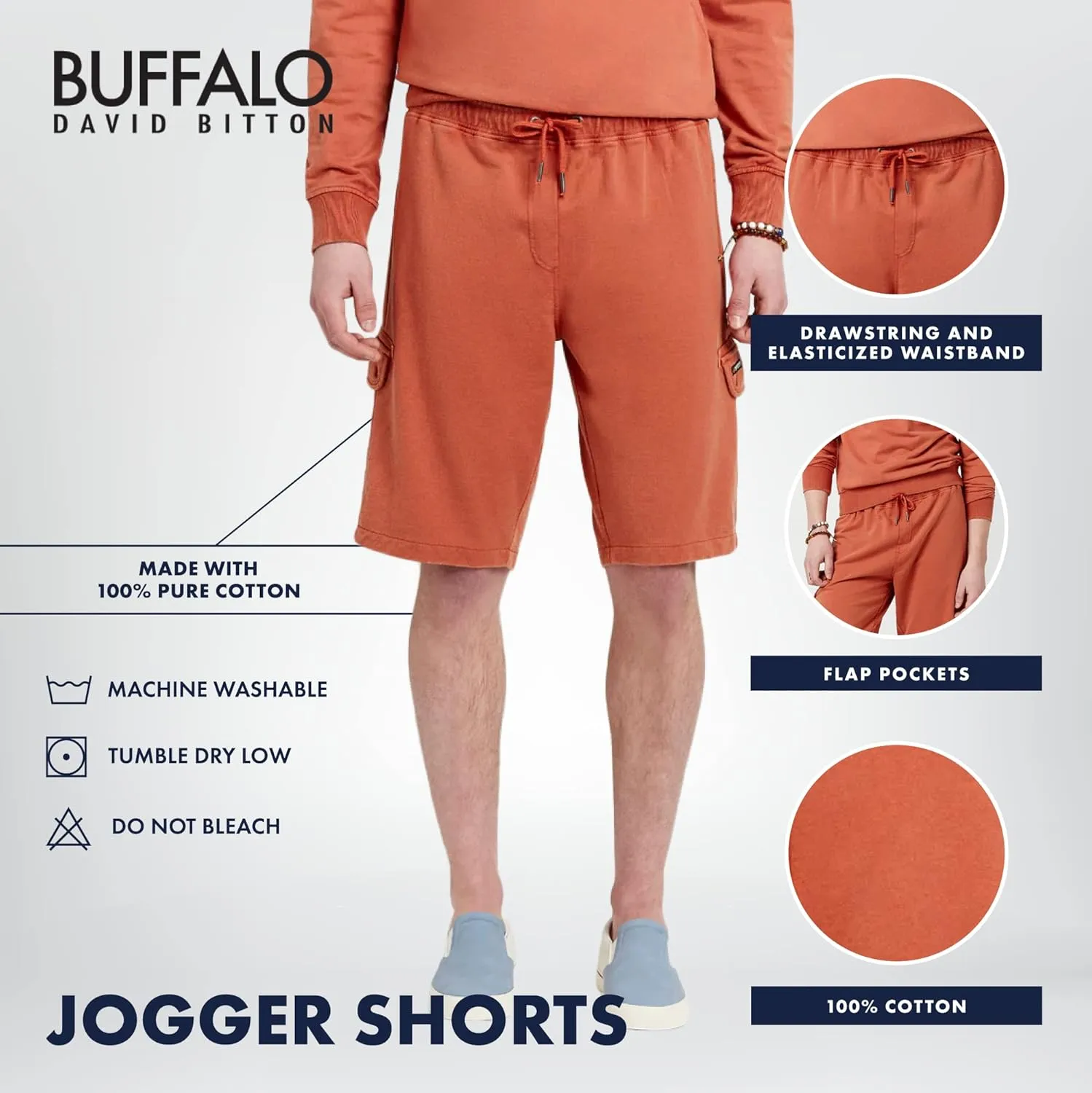 Buffalo David Bitton Men's Jogger Shorts