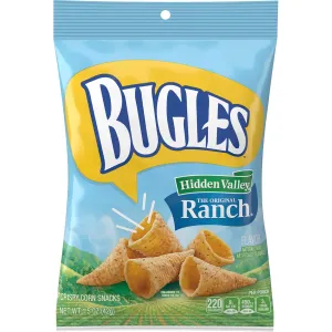 Bugles Corn Snacks, Ranch, 1.5 Oz (Pack of 36)