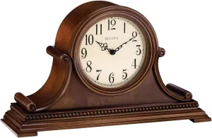 Bulova B1514 Asheville Mantel Clock, Brown Cherry