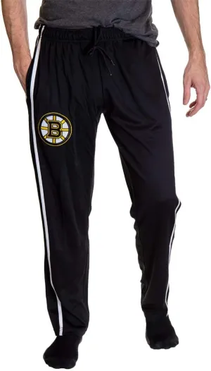 Calhoun NHL Men's Open Bottom Striped Training Lounge Pants with Pockets