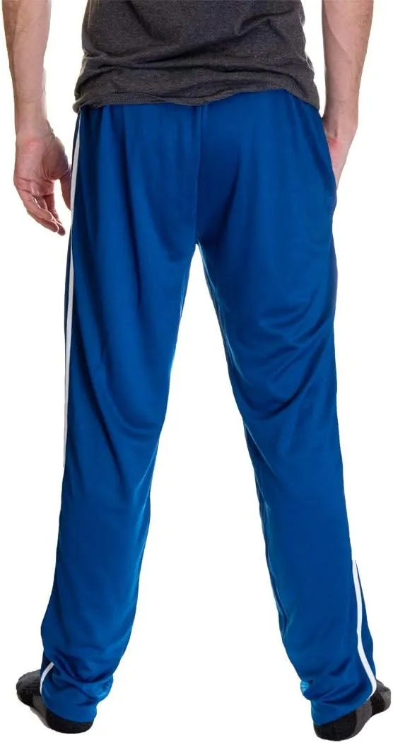Calhoun NHL Men's Open Bottom Striped Training Lounge Pants with Pockets