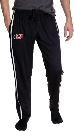 Calhoun NHL Men's Open Bottom Striped Training Lounge Pants with Pockets