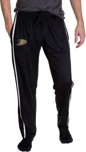 Calhoun NHL Men's Open Bottom Striped Training Lounge Pants with Pockets