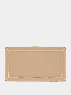 Callas Nude Nappa Leather Clutch Bag