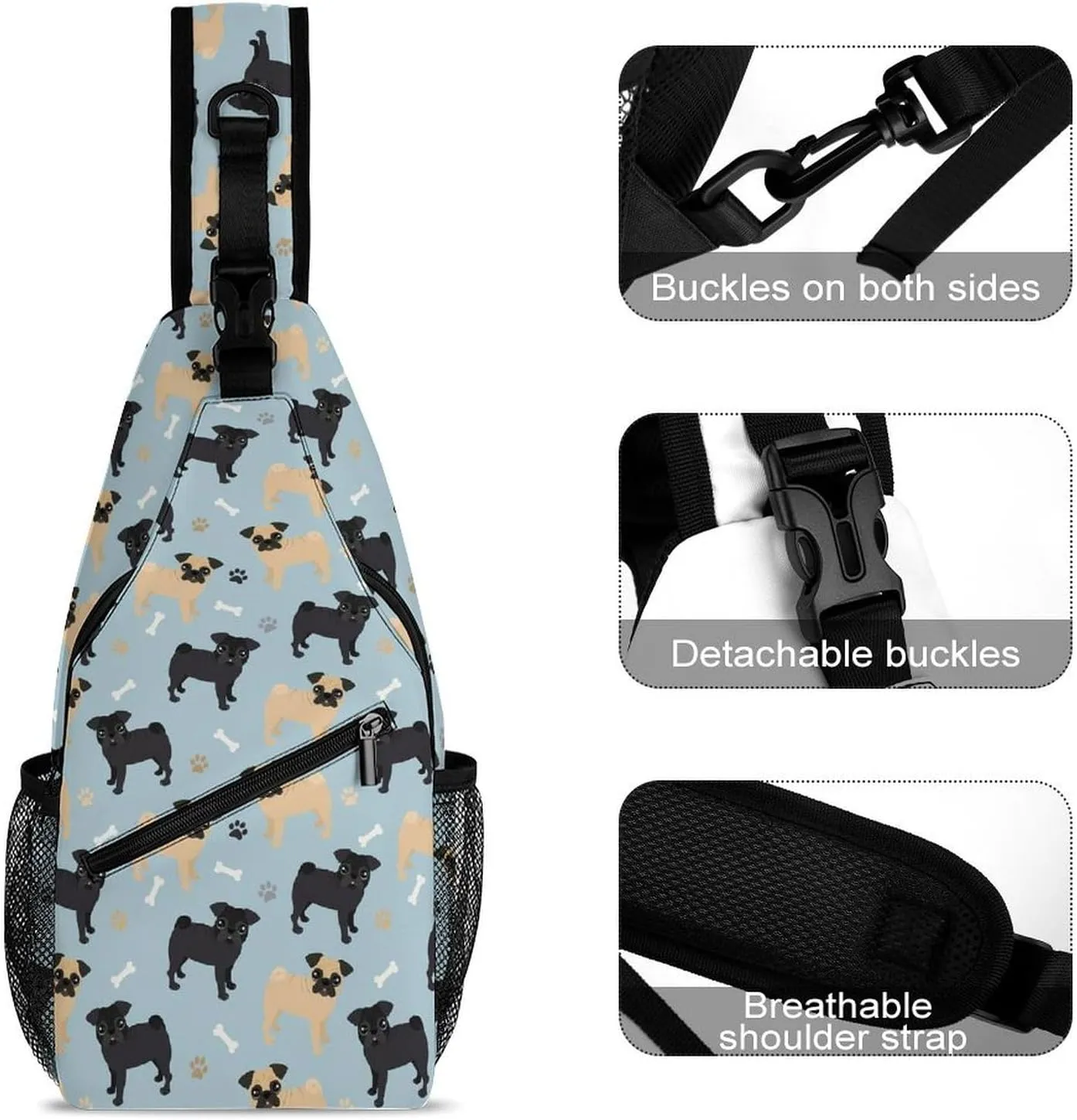Camouflage Pattern with Stars Versatile And Convenient Multipurpose Crossbody Bag - Perfect for Travel And Hiking