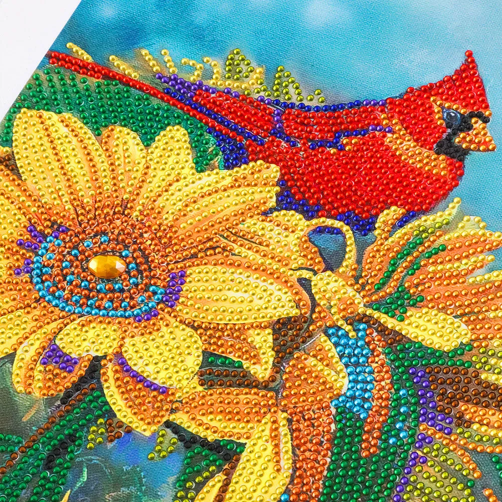 Cardinal-Special Shaped Crystal Diamond Painting-30*40cm