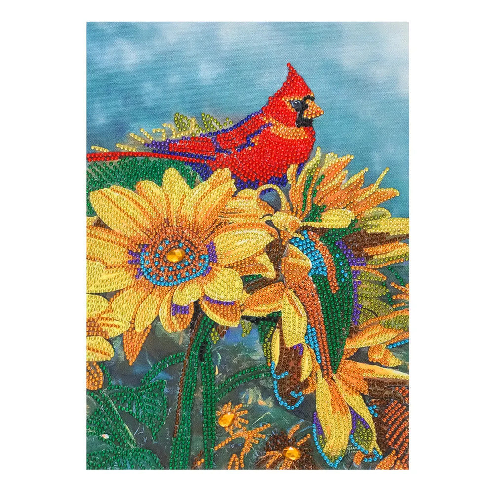 Cardinal-Special Shaped Crystal Diamond Painting-30*40cm