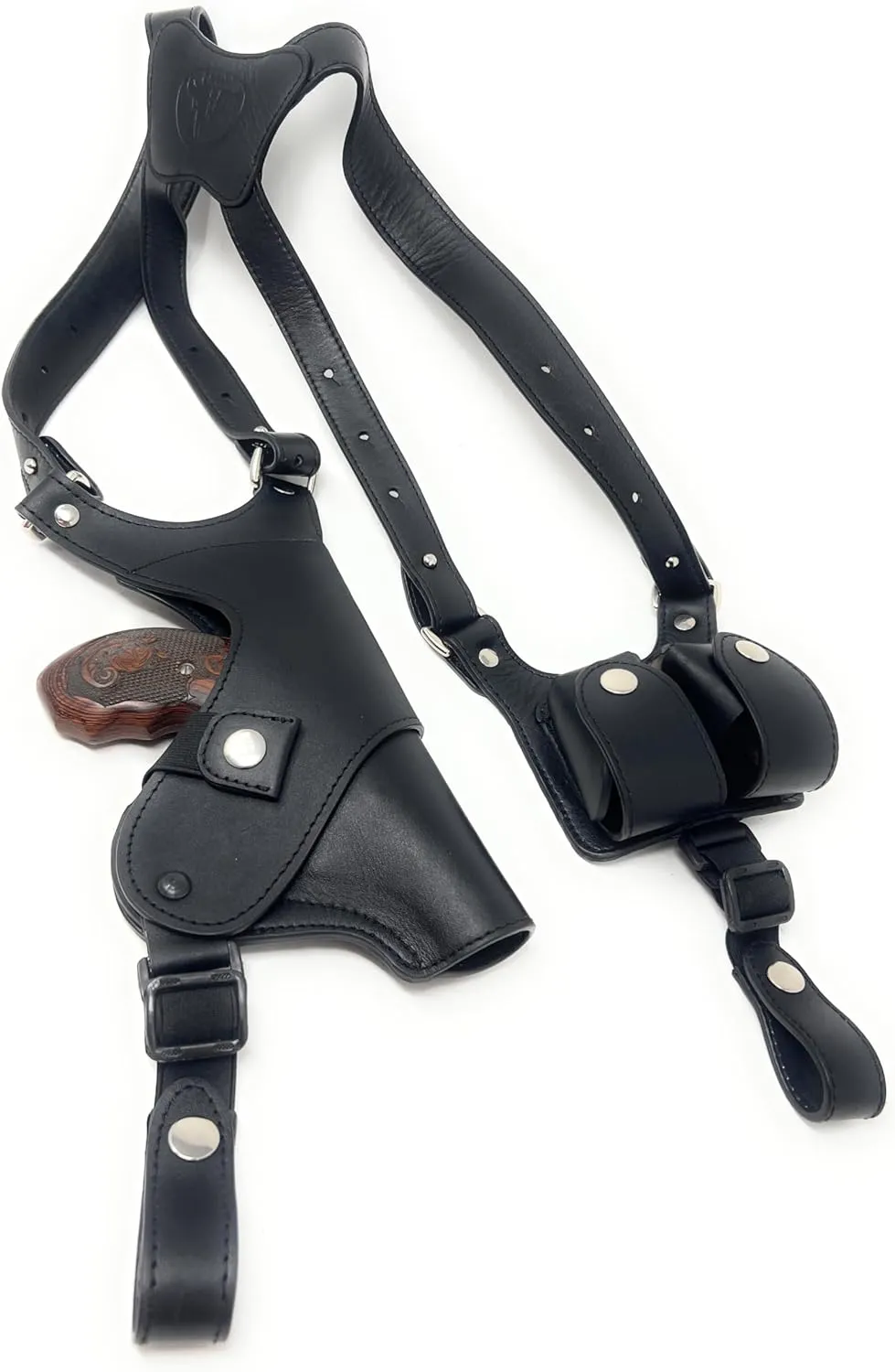 Cardini Leather Premium Shoulder Holsters for Concealed Carry, S&W J Frame, Taurus 605, 642 Airweight, 38 Special