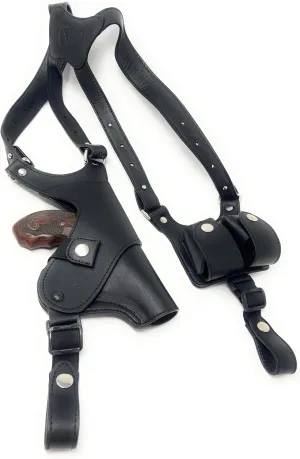 Cardini Leather Premium Shoulder Holsters for Concealed Carry, S&W J Frame, Taurus 605, 642 Airweight, 38 Special