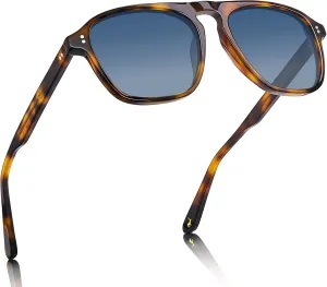 CARFIA Acetate Polarized Men's Sunglasses - Pilot Design, UV Protection CA5355