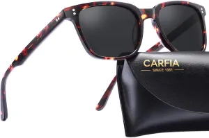 CARFIA Polarized Men's Sunglasses UV400 Protection for Driving Fishing Hiking Golf Outdoor Sport Glasses