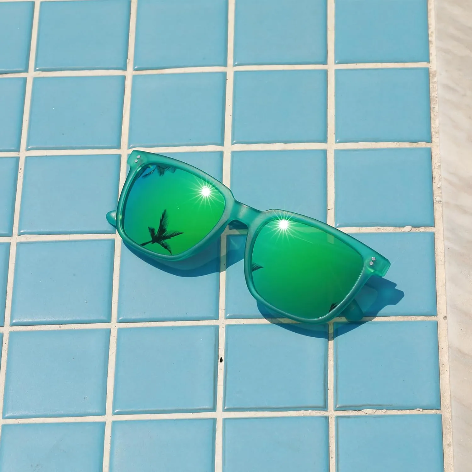 CARFIA Retro Acetate Polarized Sunglasses for Men UV400 Protection Driving Outdoor Anti-Glare Sun Glasses CA5354WS