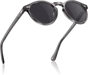 CARFIA Vintage Polarized Sunglasses for Men UV400 Protection Retro Fashion Eyewear Hand-crafted Acetate Frame CA5288L