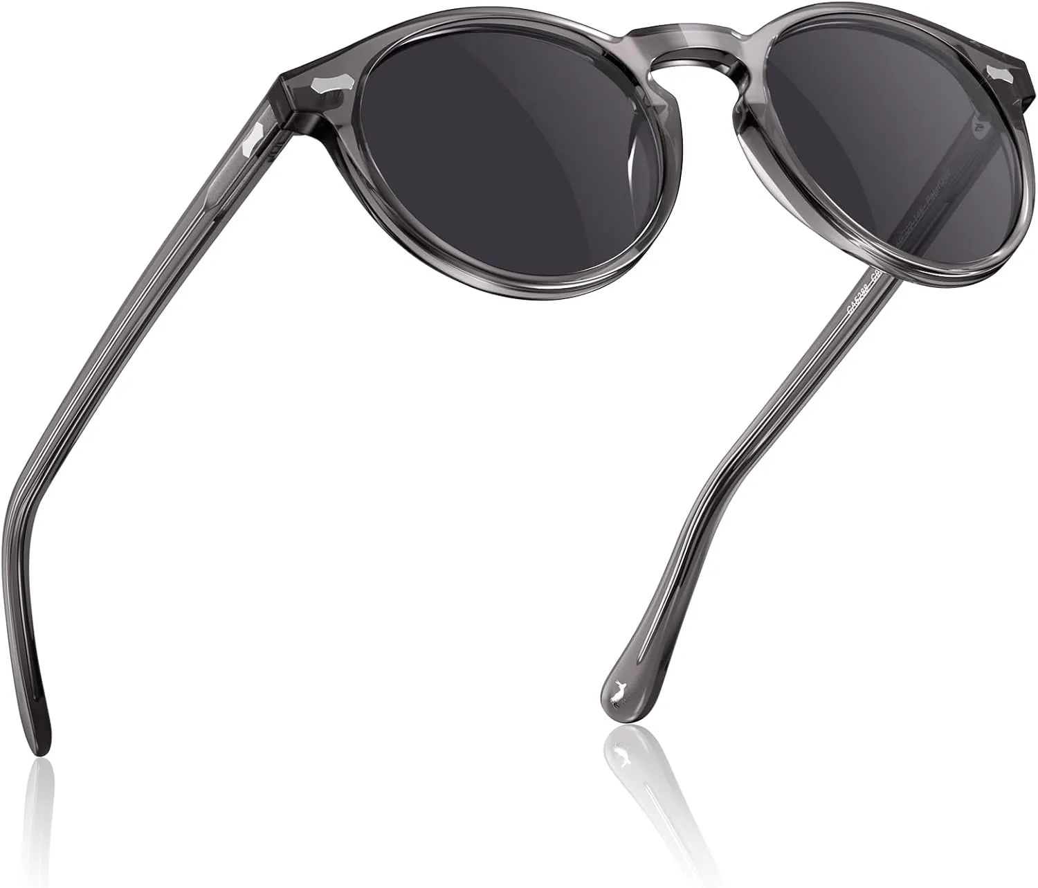 CARFIA Vintage Polarized Sunglasses for Men UV400 Protection Retro Fashion Eyewear Hand-crafted Acetate Frame CA5288L
