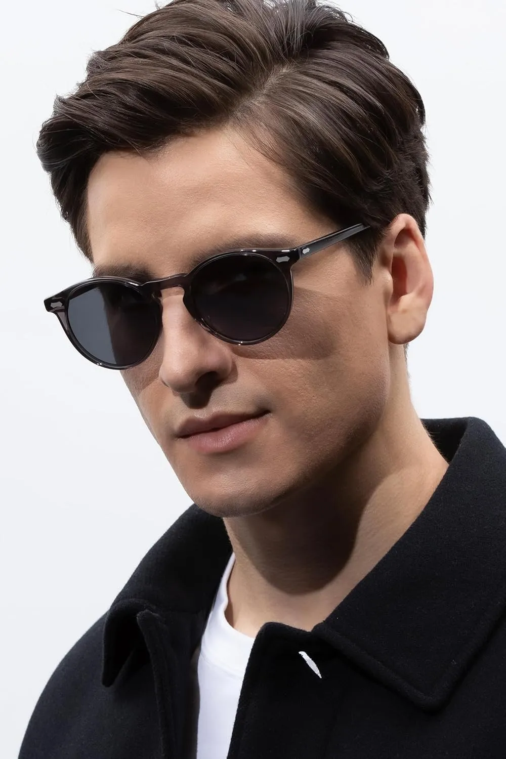 CARFIA Vintage Polarized Sunglasses for Men UV400 Protection Retro Fashion Eyewear Hand-crafted Acetate Frame CA5288L