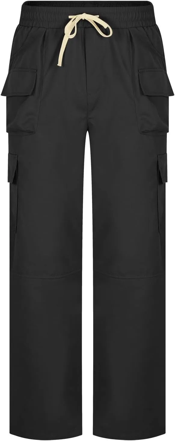 Cargo Pants for Men Casual Sports Pants with Pockets Joggers Athletic Workout Relaxed Fit Trousers Trendy 2024