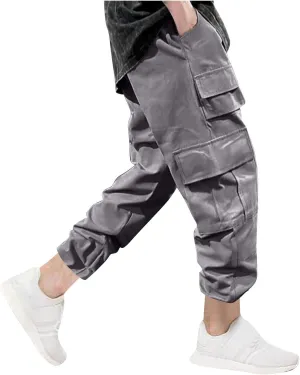 Cargo Pants for Men Casual Sports Pants with Pockets Joggers Athletic Workout Relaxed Fit Trousers Trendy 2024