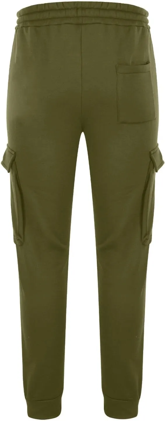 Cargo Pants for Men Elastic Waist Drawstring Sports Pants Multiple Pockets Joggers Athletic Workout Relaxed Fit