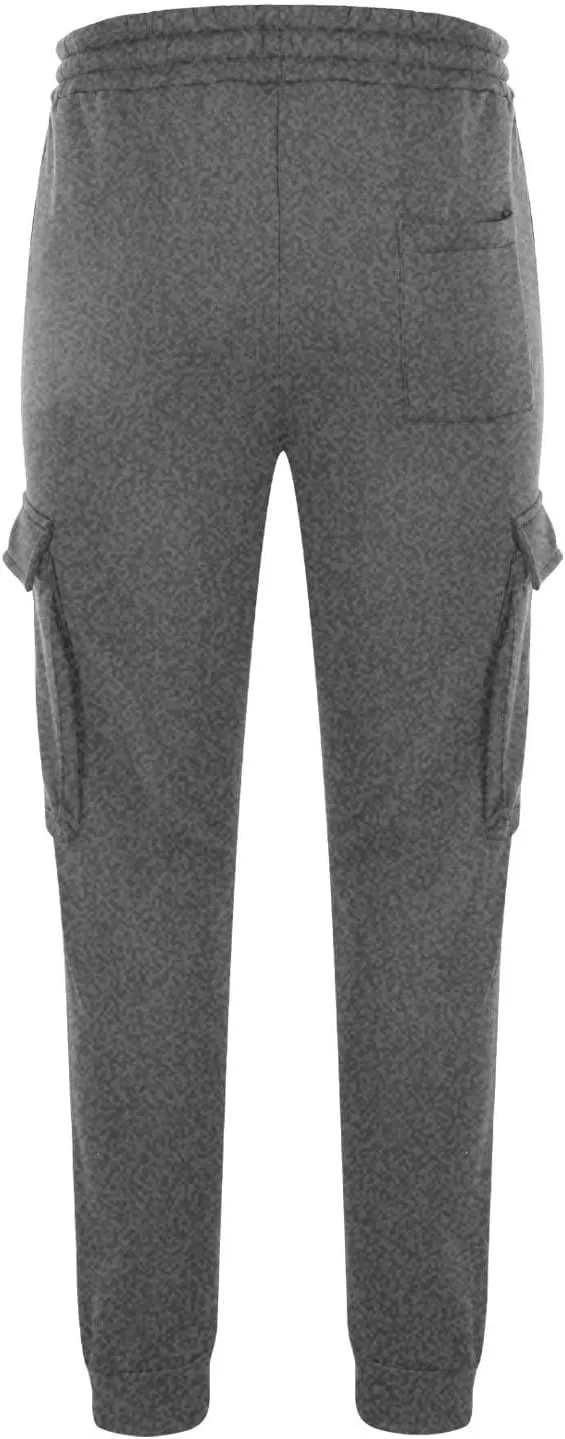 Cargo Pants for Men Elastic Waist Drawstring Sports Pants Multiple Pockets Joggers Athletic Workout Relaxed Fit