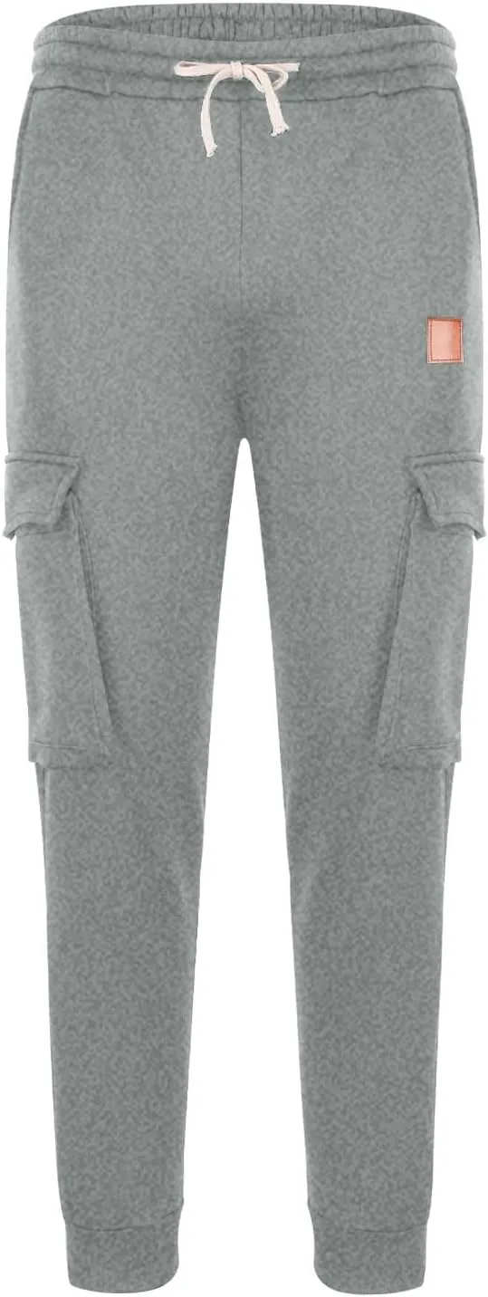 Cargo Pants for Men Elastic Waist Drawstring Sports Pants Multiple Pockets Joggers Athletic Workout Relaxed Fit
