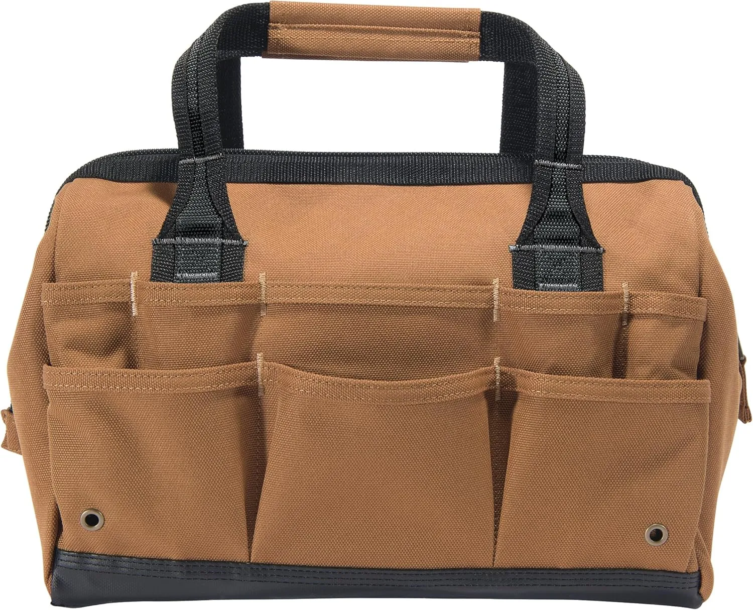 Carhartt Onsite Tool Bag, Durable Water-Resistant, Tool Storage Bag, Heavyweight, 14-Inch 26 Pocket, Carhartt Brown