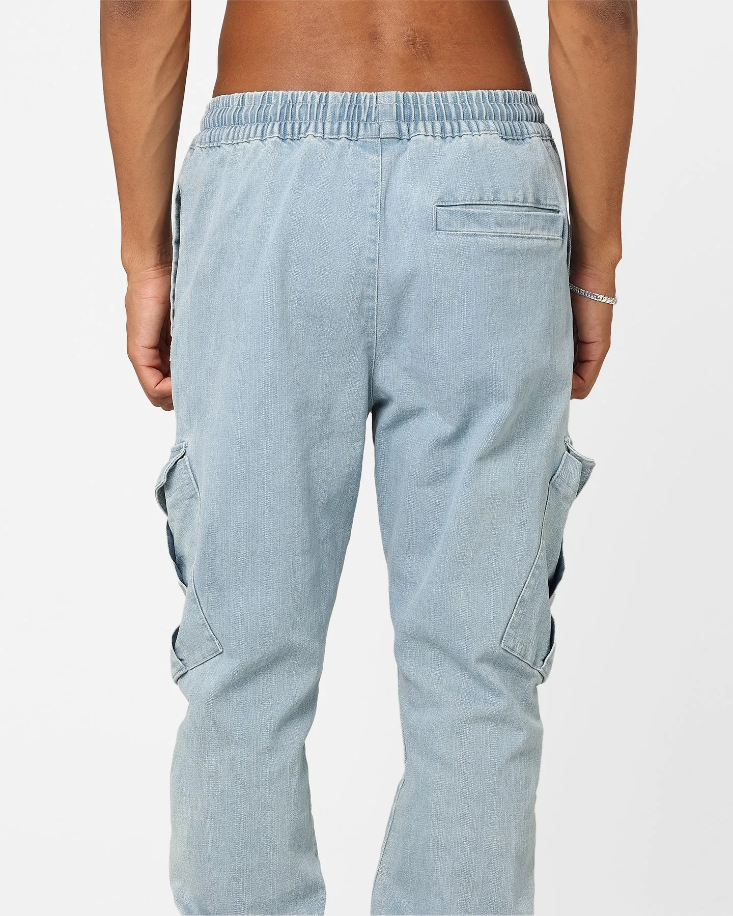 Carre Denim Base Cargo Jogger Superwash Blue