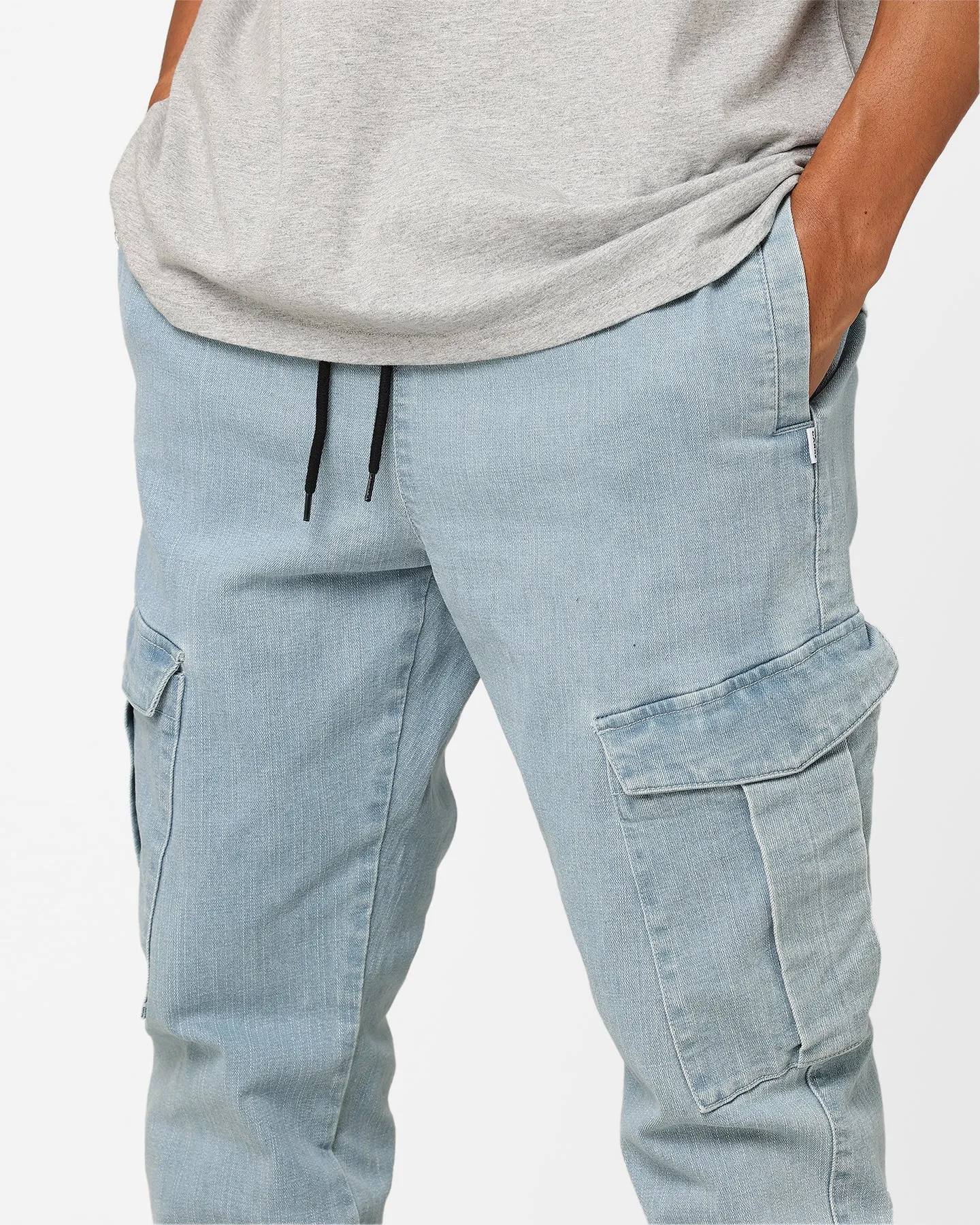 Carre Denim Base Cargo Jogger Superwash Blue