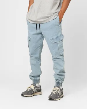 Carre Denim Base Cargo Jogger Superwash Blue
