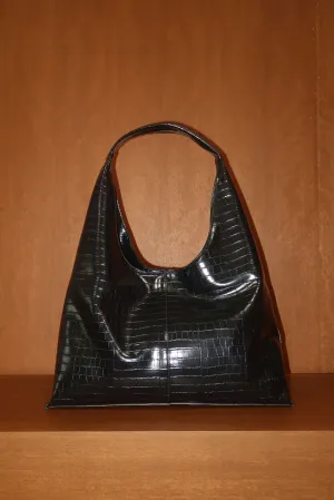 Carrie Bag in Croco Black