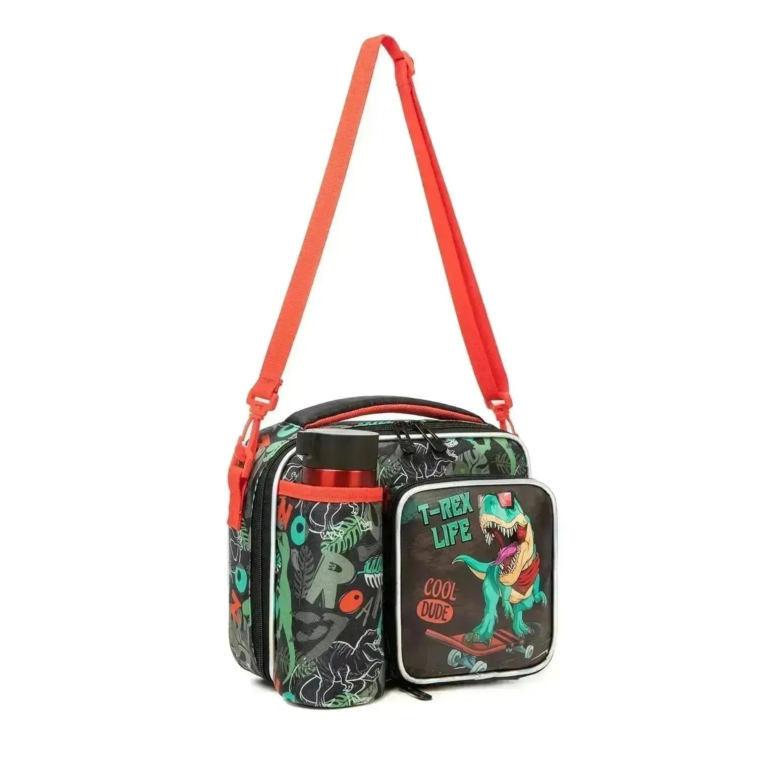 Cartoon Themed Insulated Lunch Bag