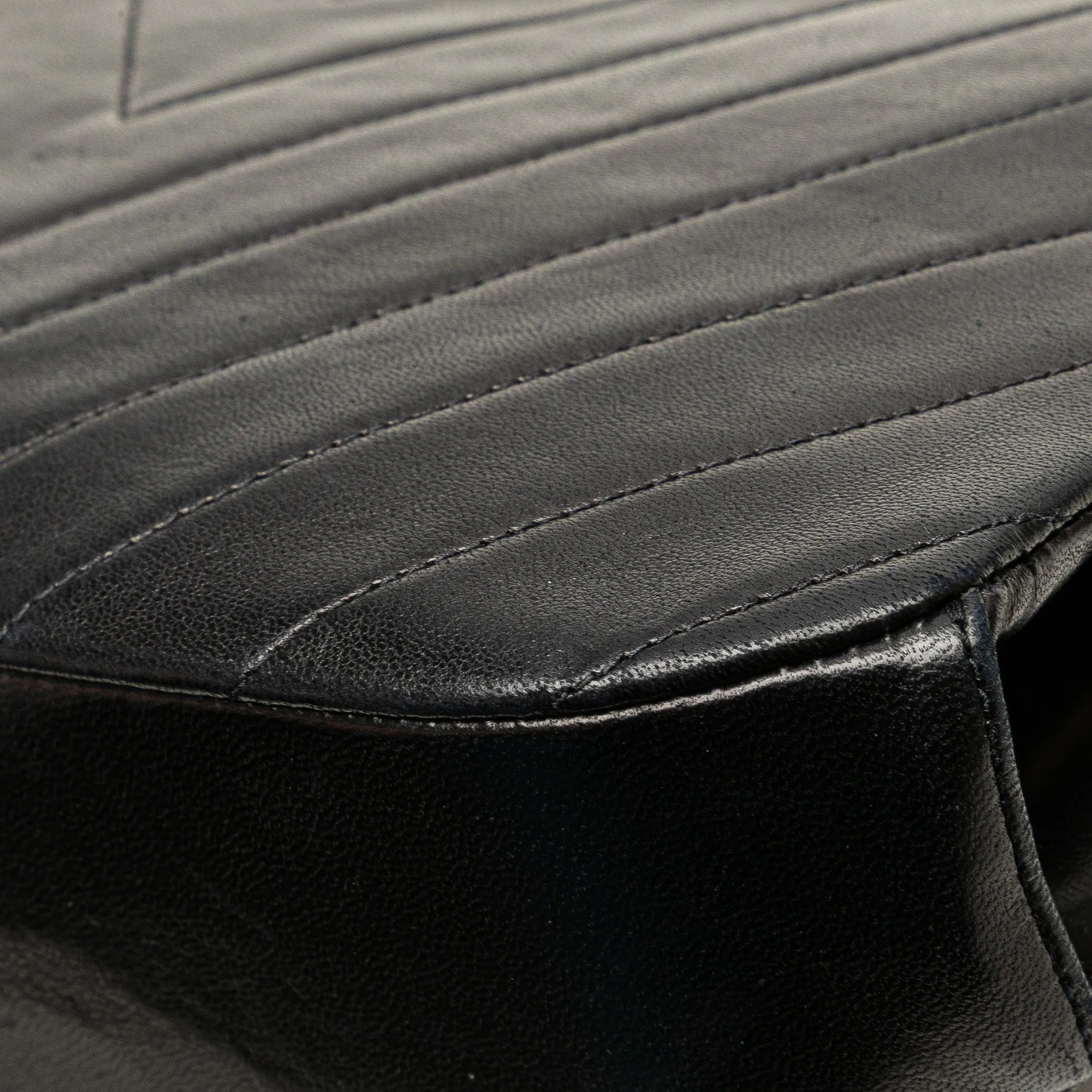 CC Chevron Lambskin Frame Chain Shoulder Bag