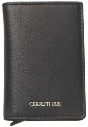Cerruti 1881 Black Leather Men Men's Wallet