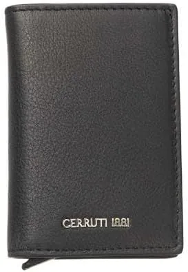 Cerruti 1881 Black Leather Men Men's Wallet