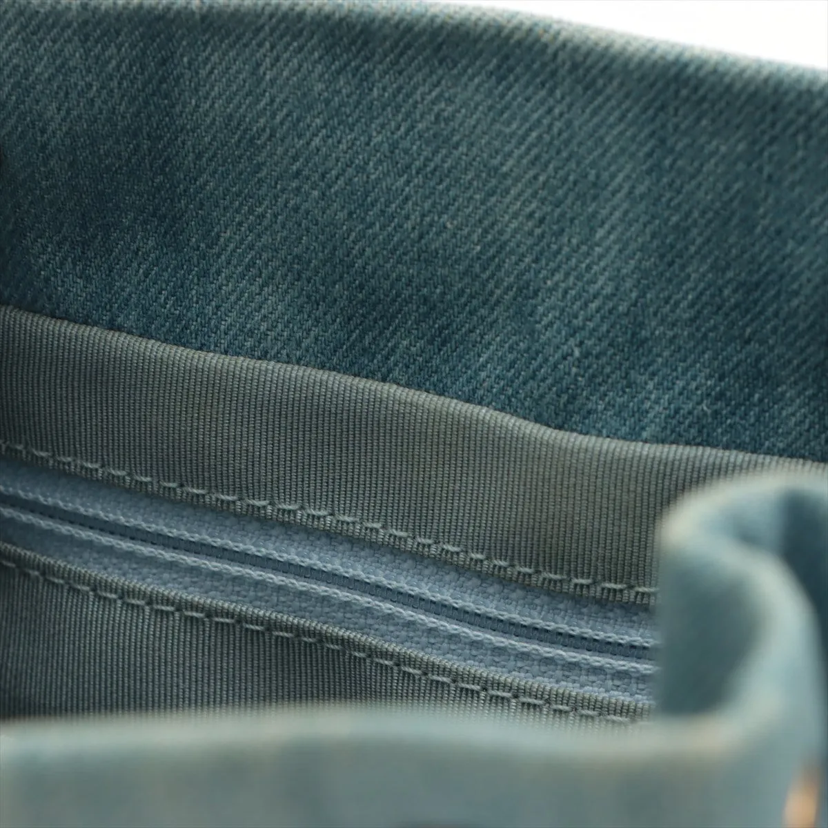 Chanel Matelasse Light Blue Denim Drawstring Bag
