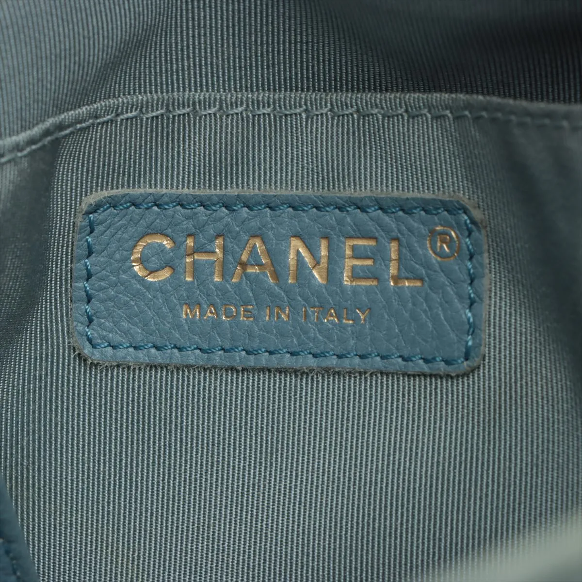 Chanel Matelasse Light Blue Denim Drawstring Bag
