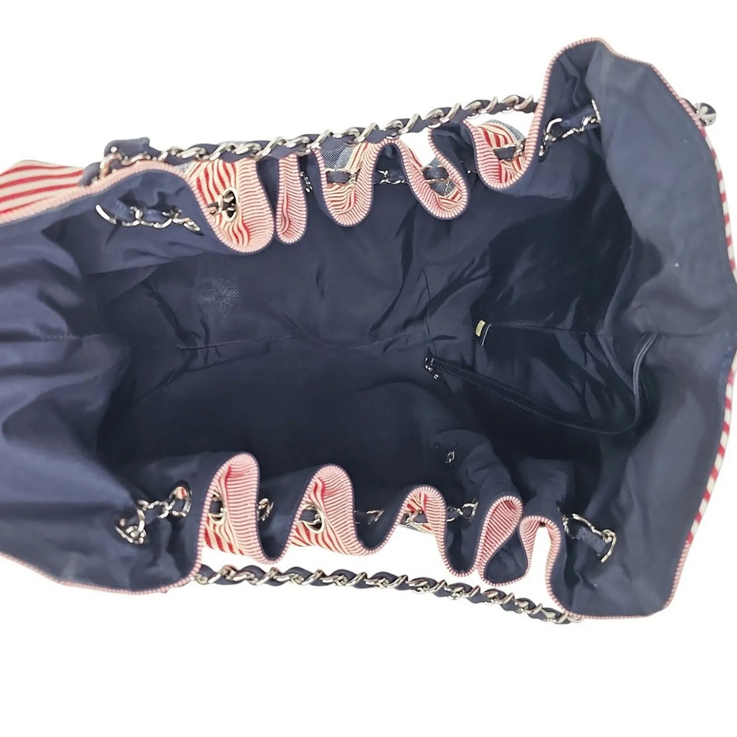 Chanel Vintage Denim Coco Cabas Drawstring Tote