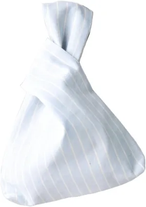 Chezi Women's Stripes Pattern Knot Bag Small Size