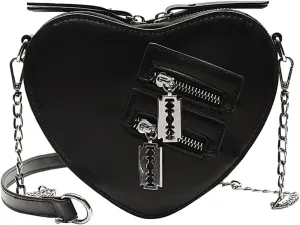 Chic Crossbody Purse with Customizable Strap, Midnight Black