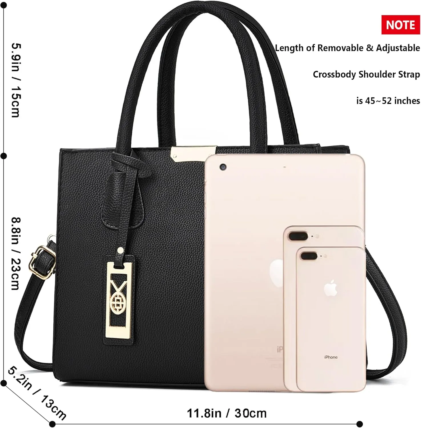 CHICAROUSAL Crossbody Purses and Handbags for Women PU Leather Tote Shoulder Bags Top Handle Satchel