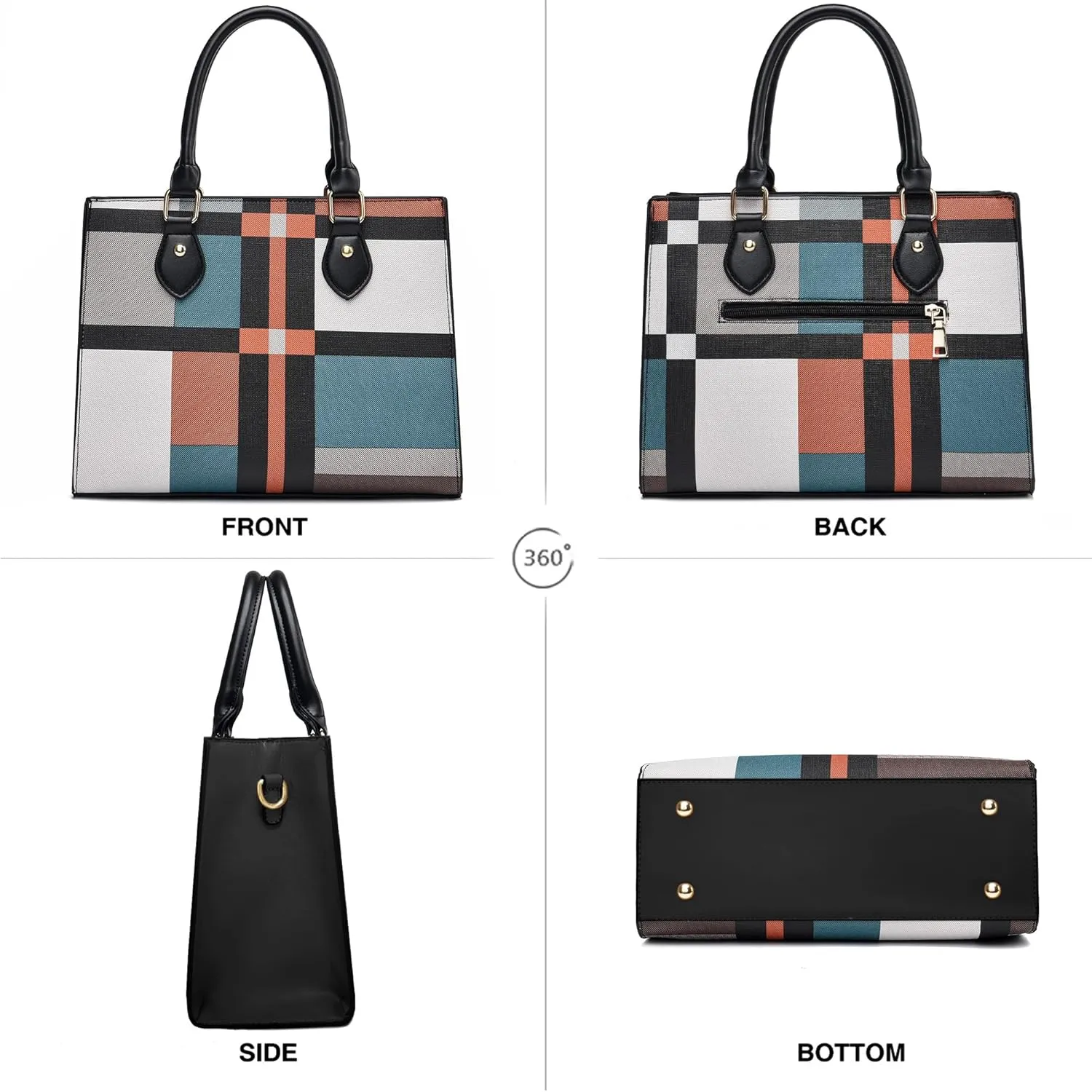 CHICAROUSAL Crossbody Purses and Handbags for Women PU Leather Tote Top Handle Satchel Shoulder Bags