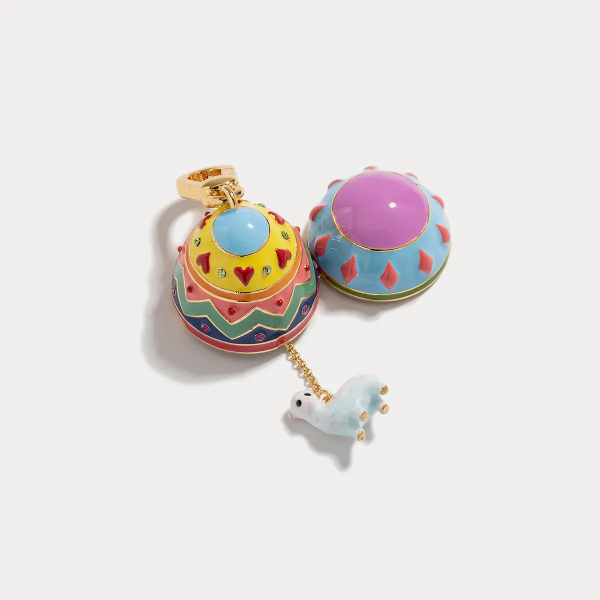 Chick Easter Egg Locket Pendant