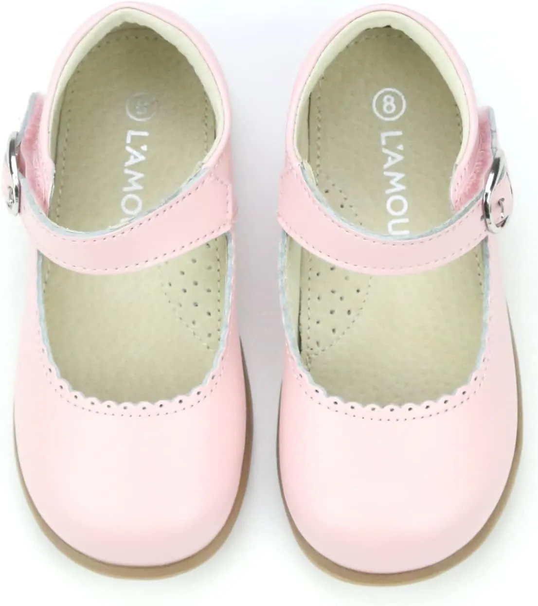 Chloe Classic Scalloped Leather Mary Jane (Toddler)