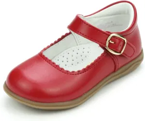 Chloe Classic Scalloped Leather Mary Jane (Toddler)