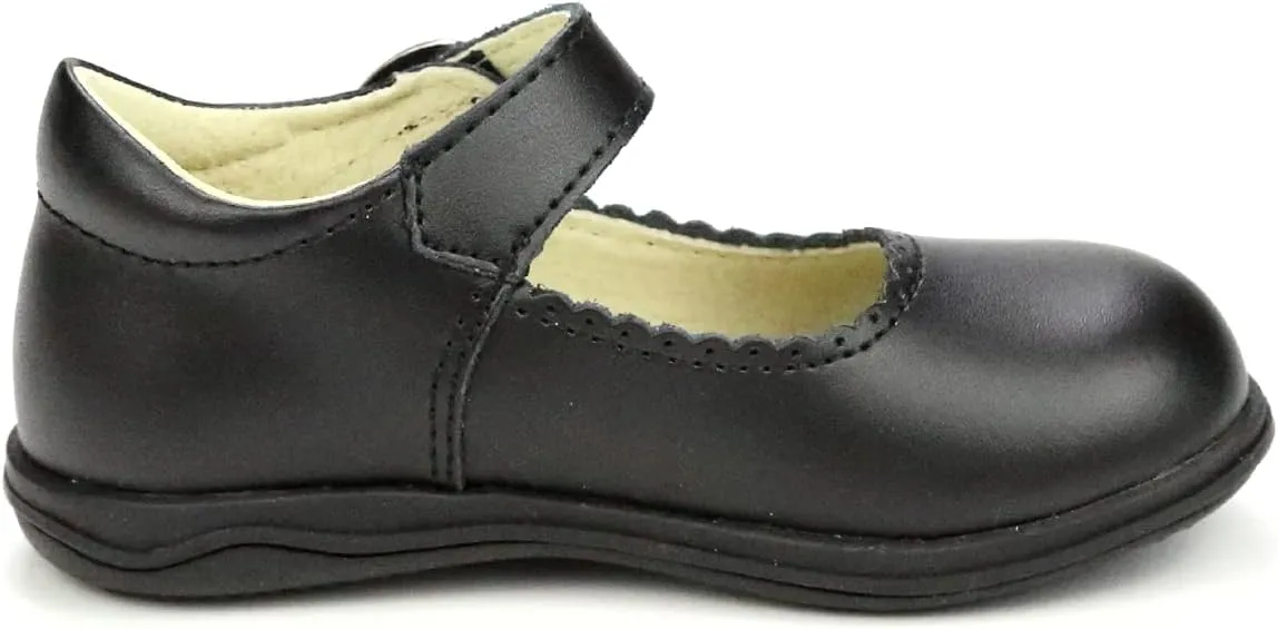 Chloe Classic Scalloped Leather Mary Jane (Toddler)