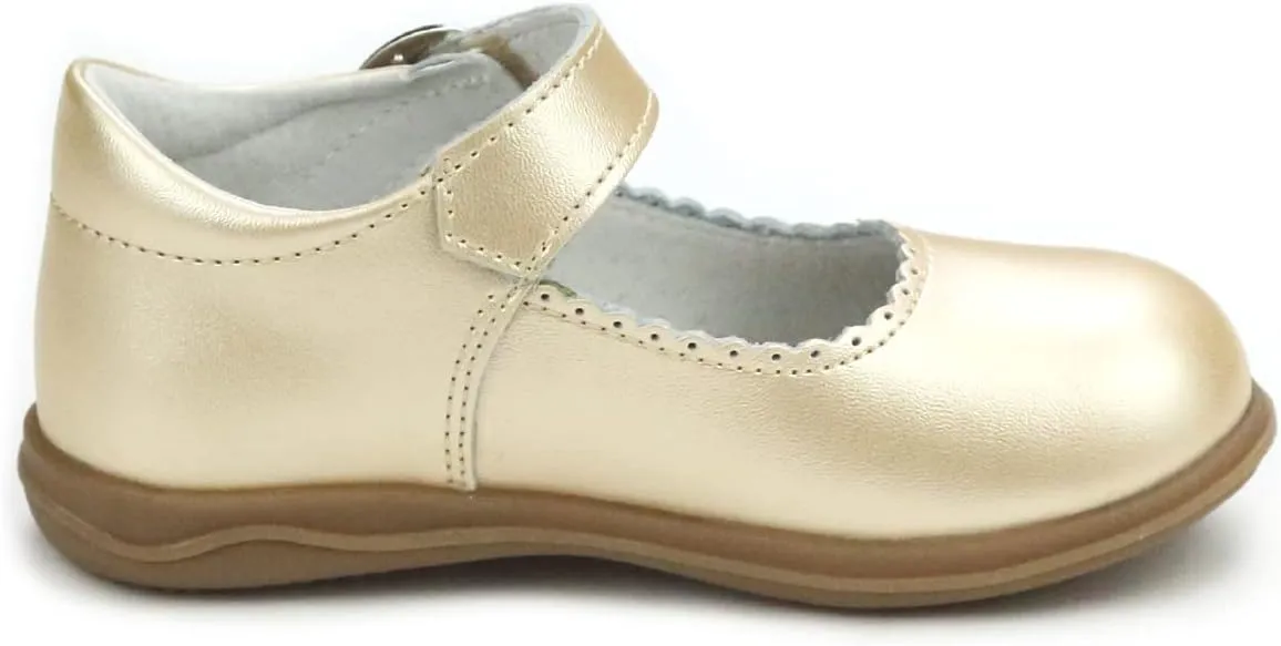 Chloe Classic Scalloped Leather Mary Jane (Toddler)